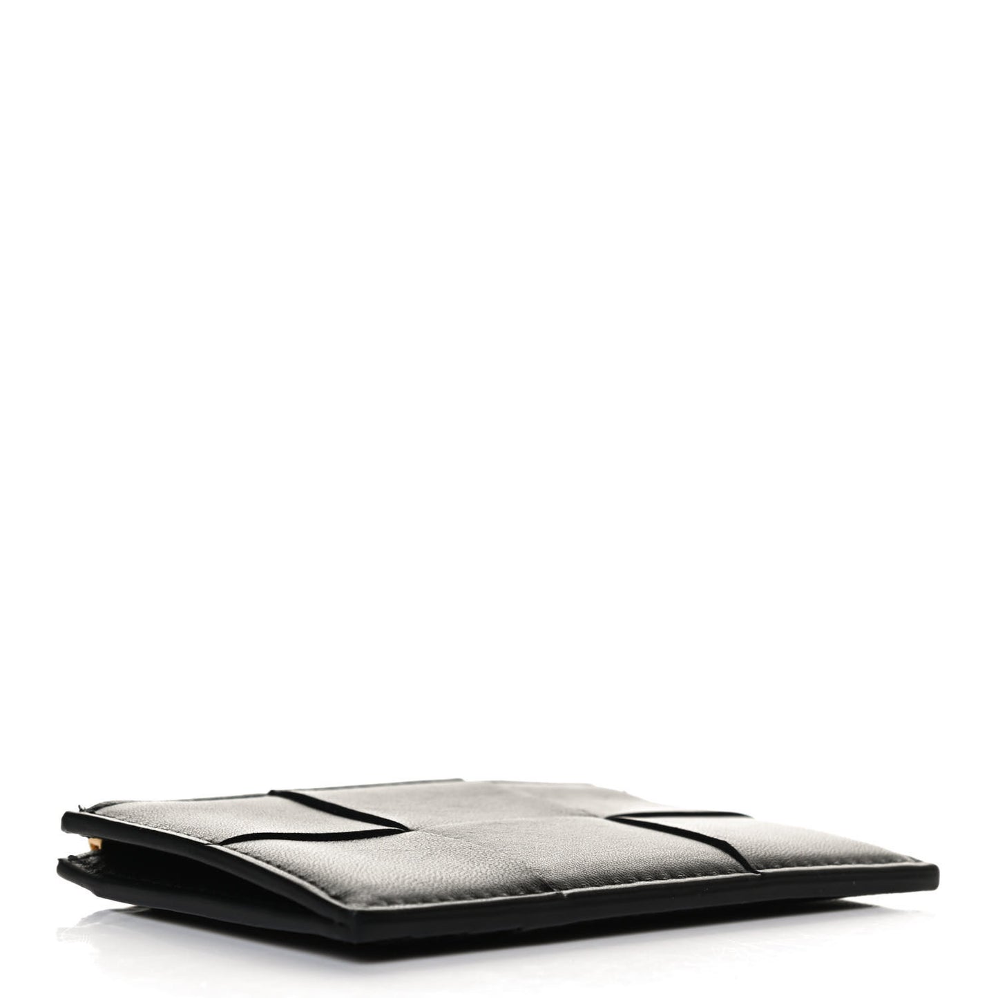 Nappa Maxi Intrecciato Card Holder Black