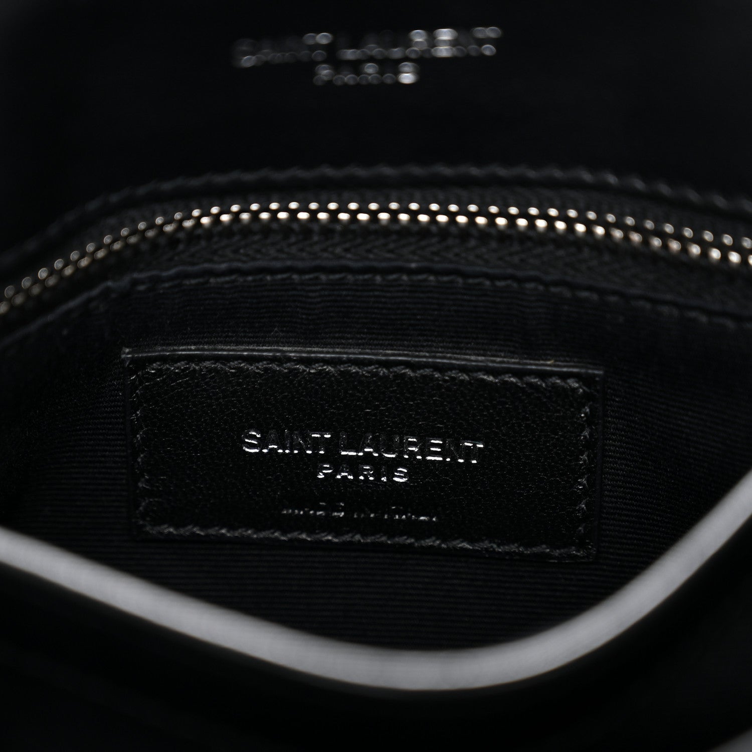 Saint Laurent Calfskin Y Quilted Monogram Toy Loulou Crossbody Bag Black 6 of 12