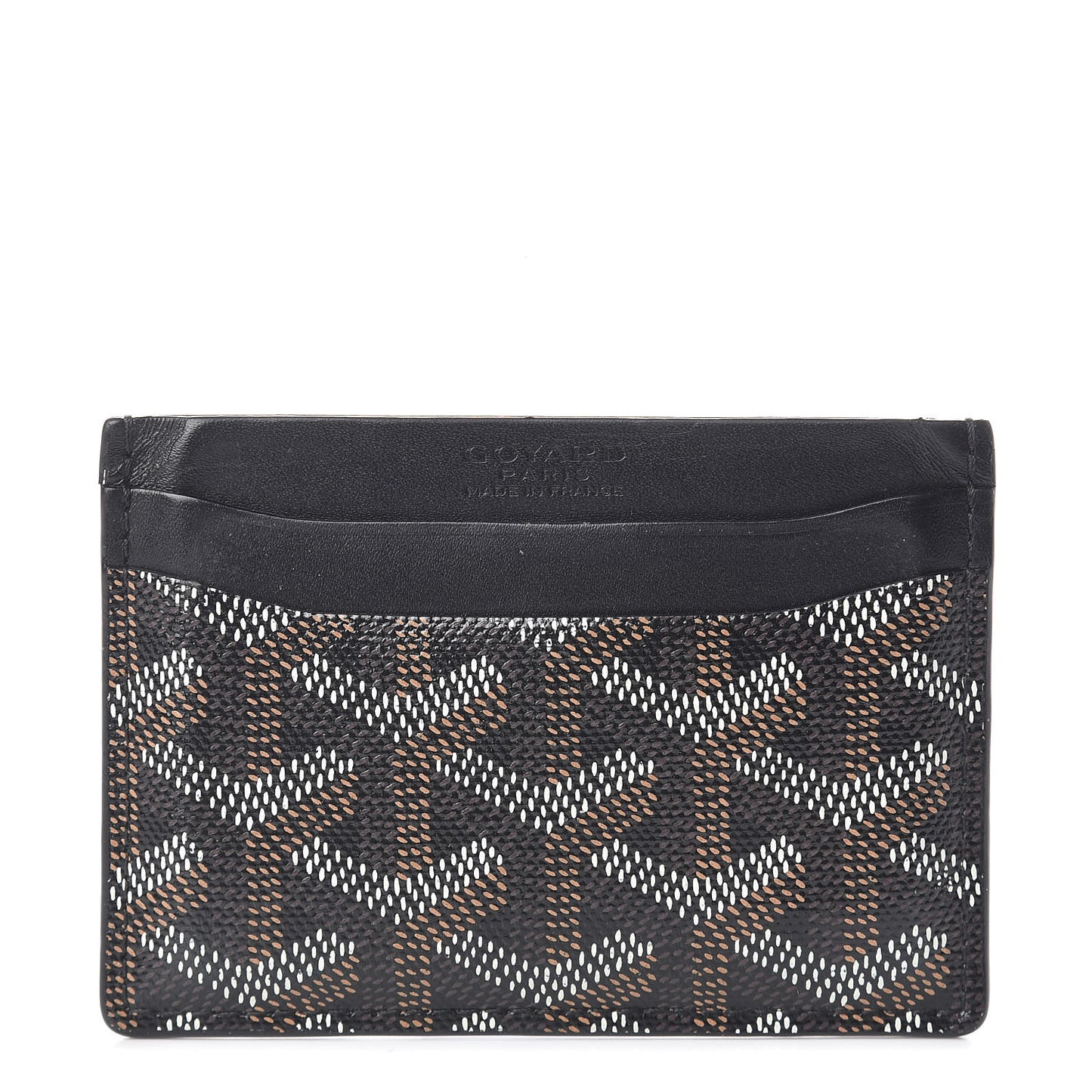 Goyardine Saint Sulpice Card Holder Black