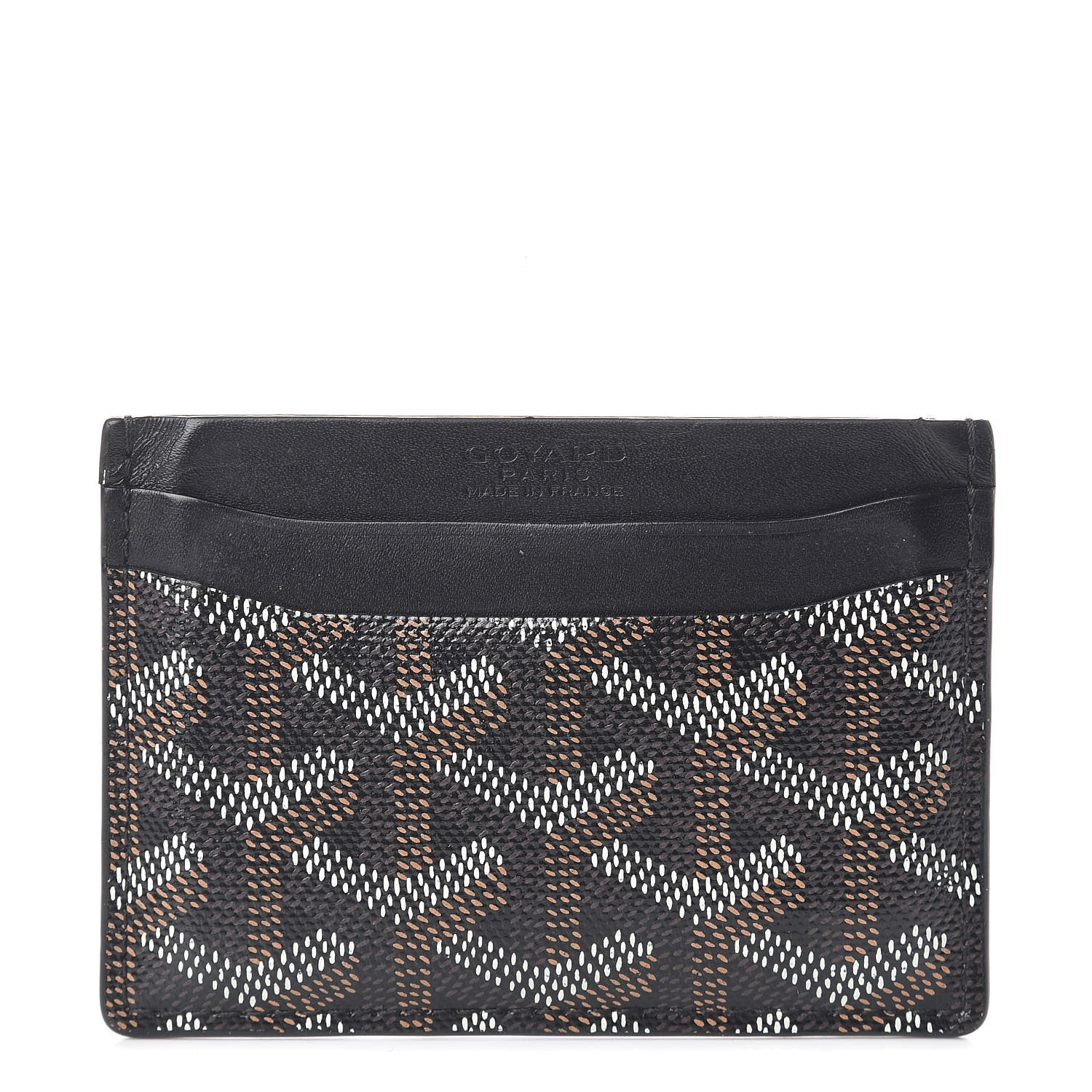 Goyard Goyardine Saint Sulpice Card Holder Black 1 of 8