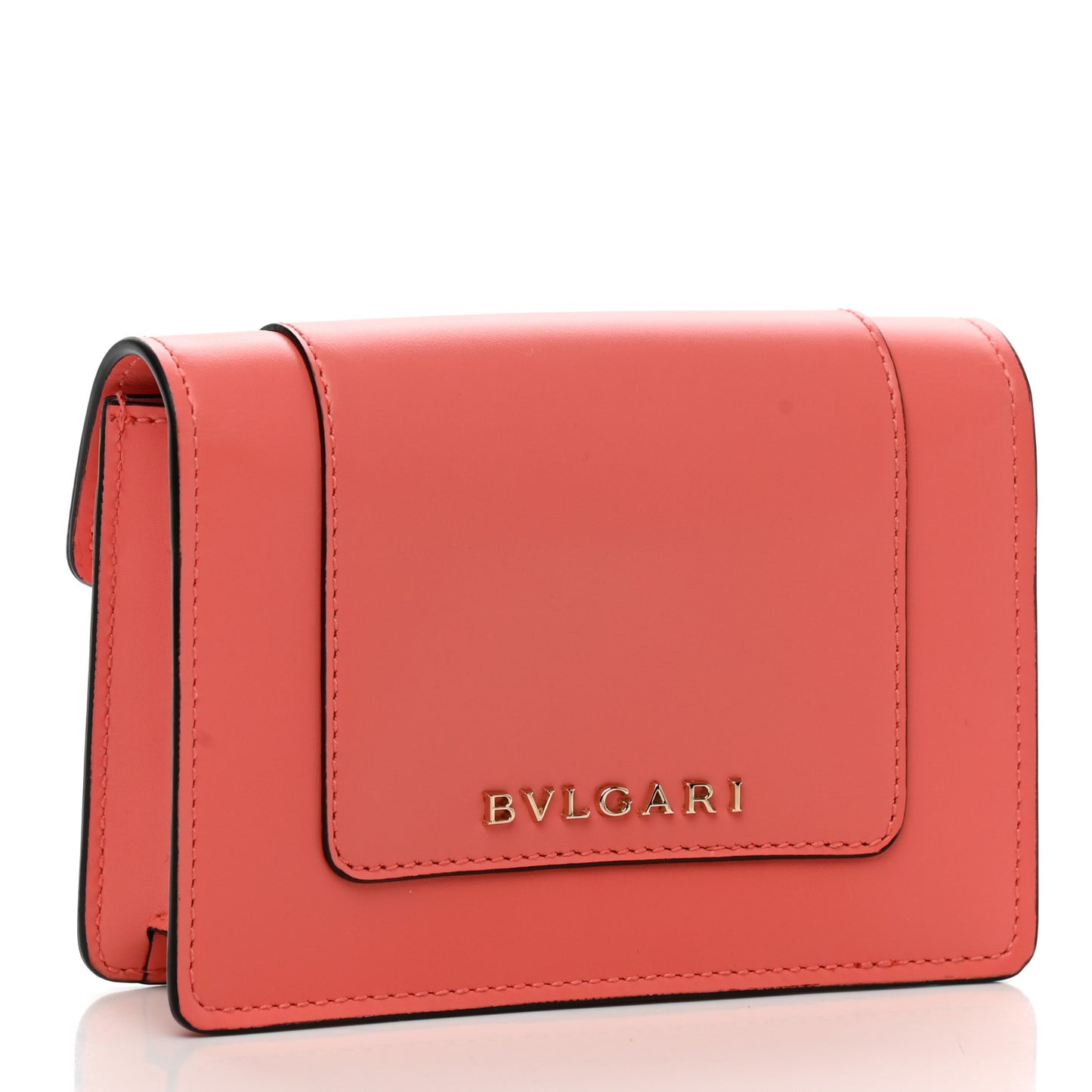 Calfskin Serpenti Forever Card Holder Pink