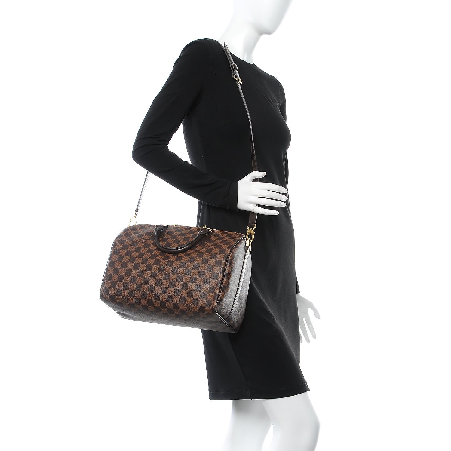 Louis Vuitton Damier Ebene Speedy Bandouliere 30 3 of 7