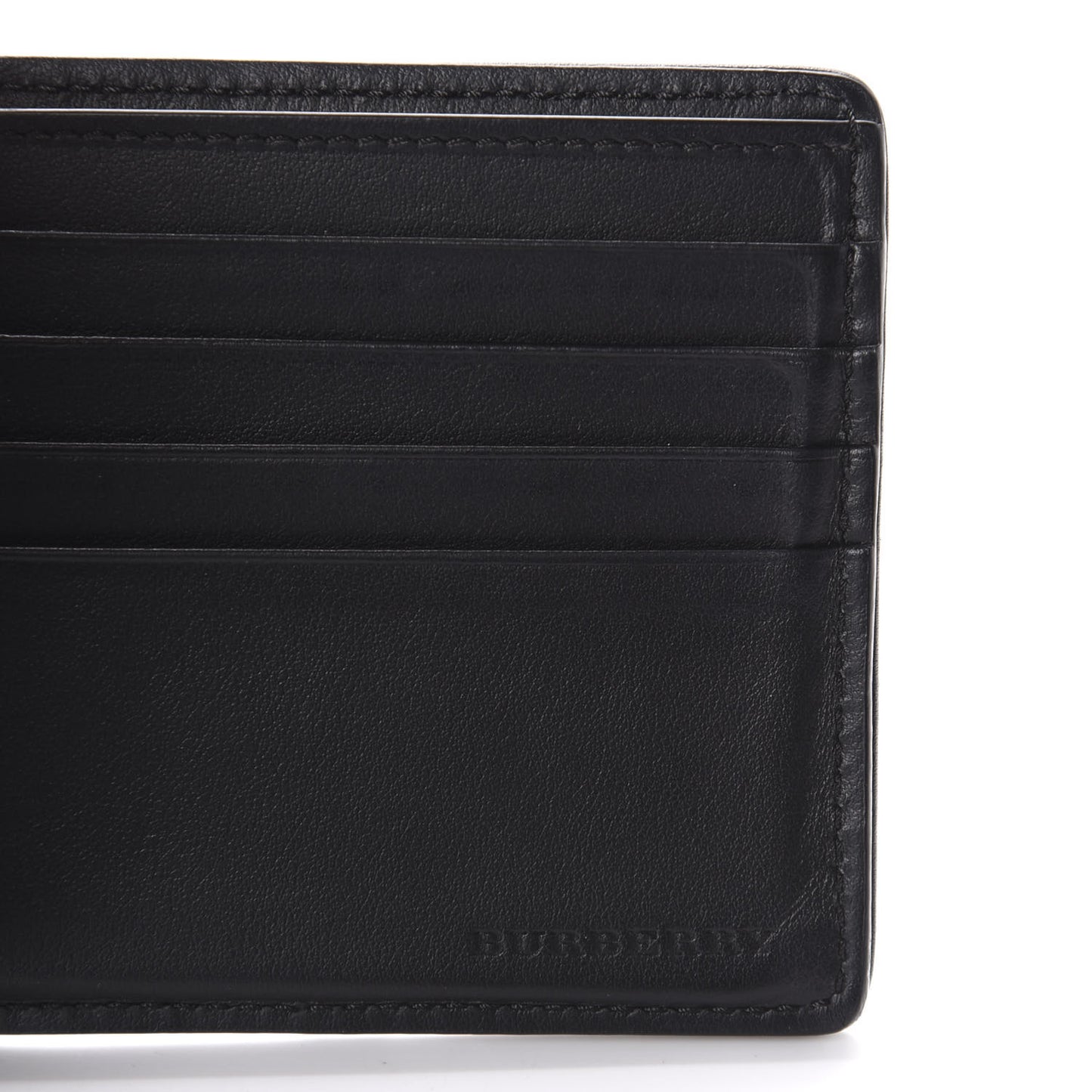 Calfskin 1983 Knight Check Bi-Fold Wallet Black