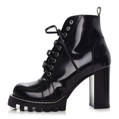 Louis Vuitton Patent Calfskin Star Trail Ankle Boots 39 Black 1 of 7
