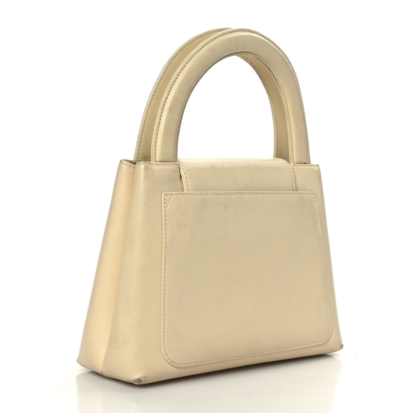 Lambskin Small Kelly Flap Bag Light Beige