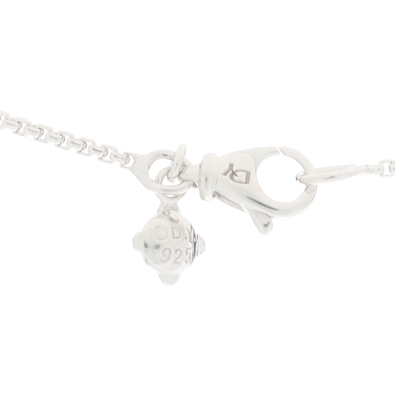 David Yurman Sterling Silver Diamond 10.5mm Petite Starburst Pendant Necklace 4 of 5