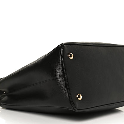 Prada Saffiano Lux Medium Tote Black 9 of 14