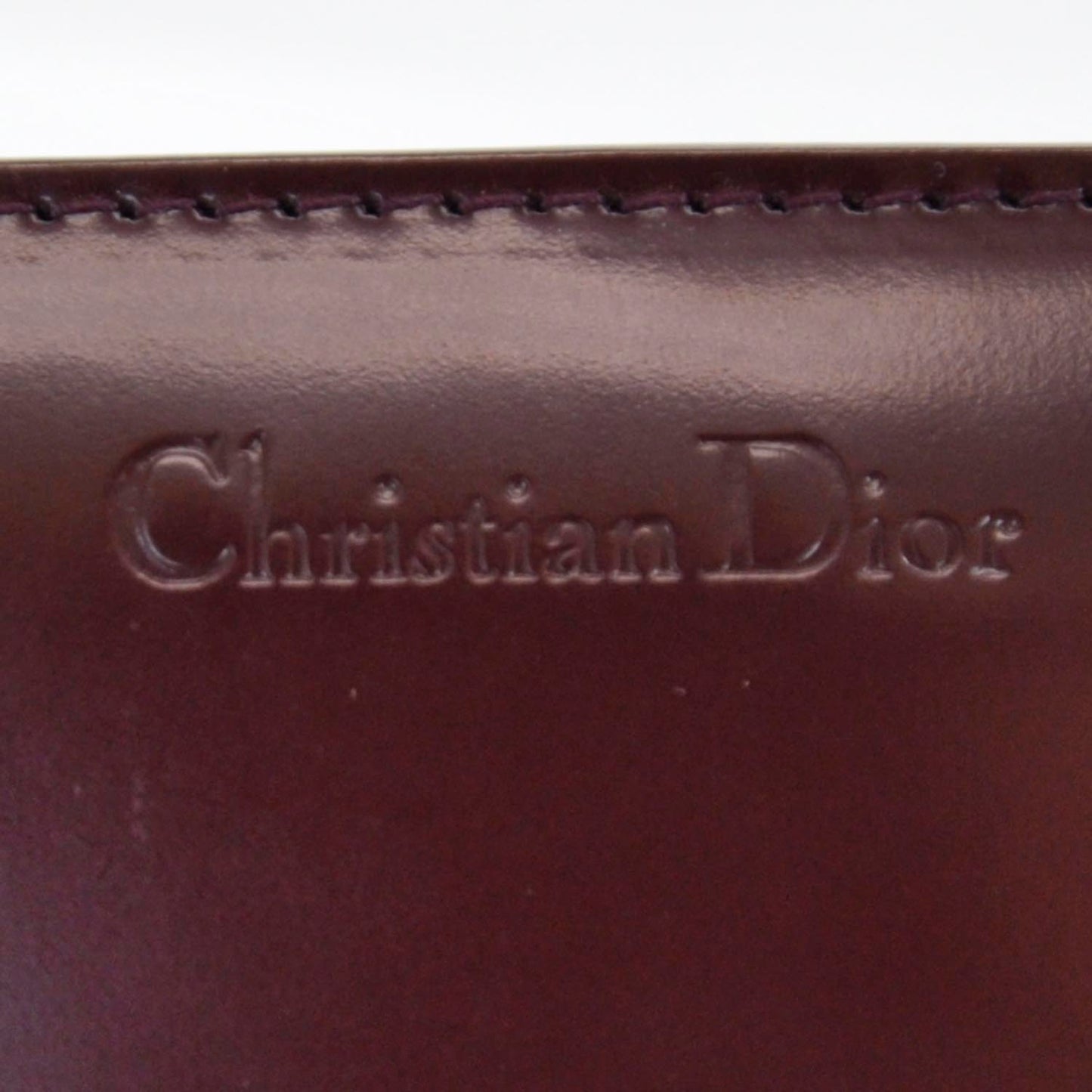 Leather Trousse Cosmetic Bag Rouge