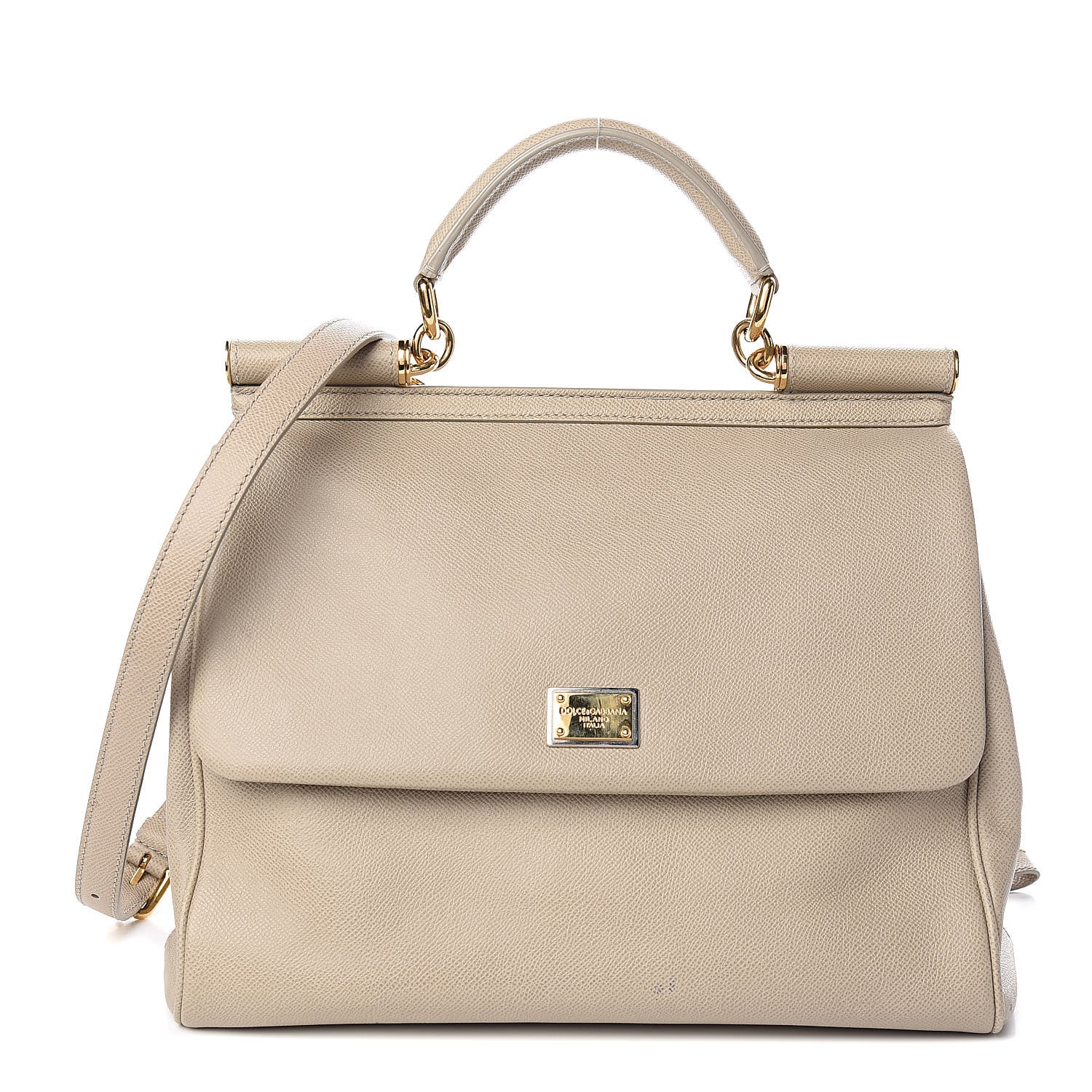 Dolce & Gabbana Dauphine Large Miss Sicily Satchel Taupe 1 of 13