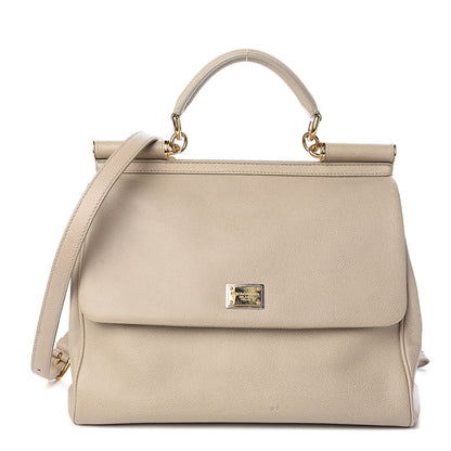 Dolce & Gabbana Dauphine Large Miss Sicily Satchel Taupe 1 of 13