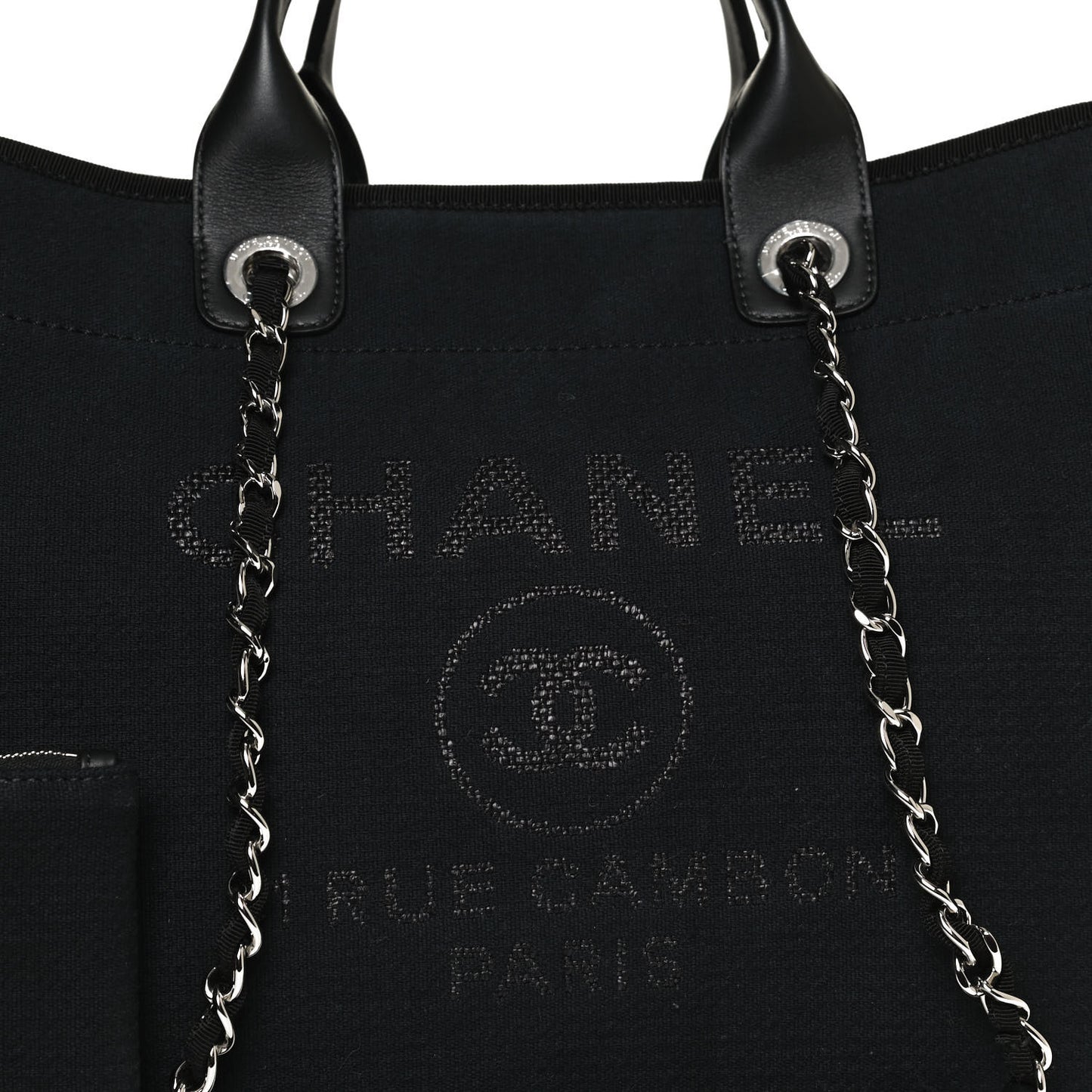 Mixed Fibers Large Deauville Tote Black