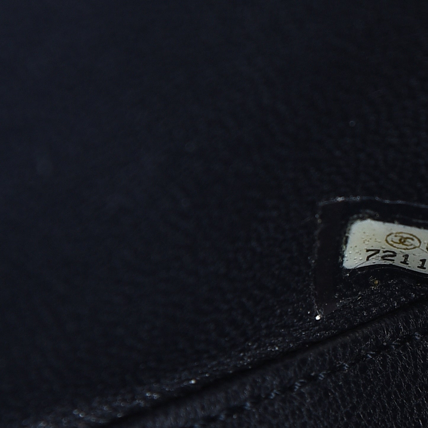 Patent Jersey Quilted Single Flap Navy