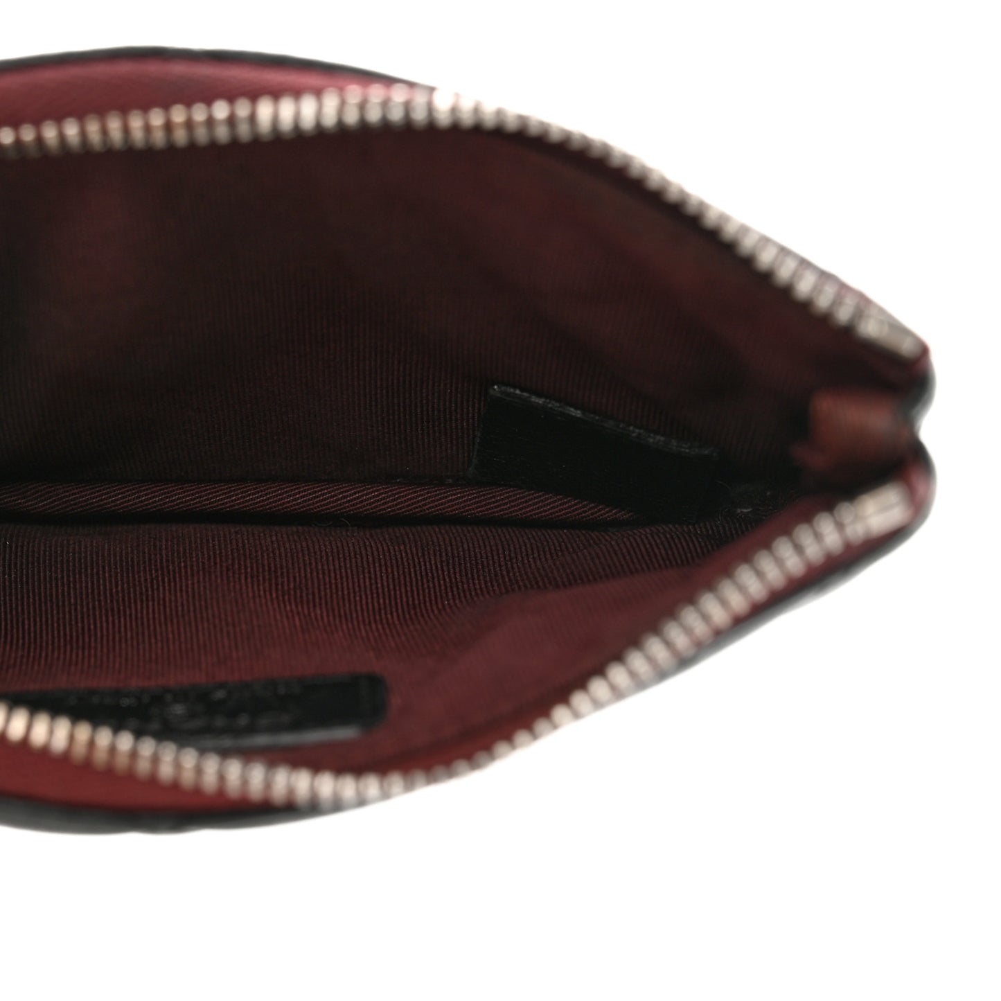Lambskin Quilted Small Cosmetic Case Black
