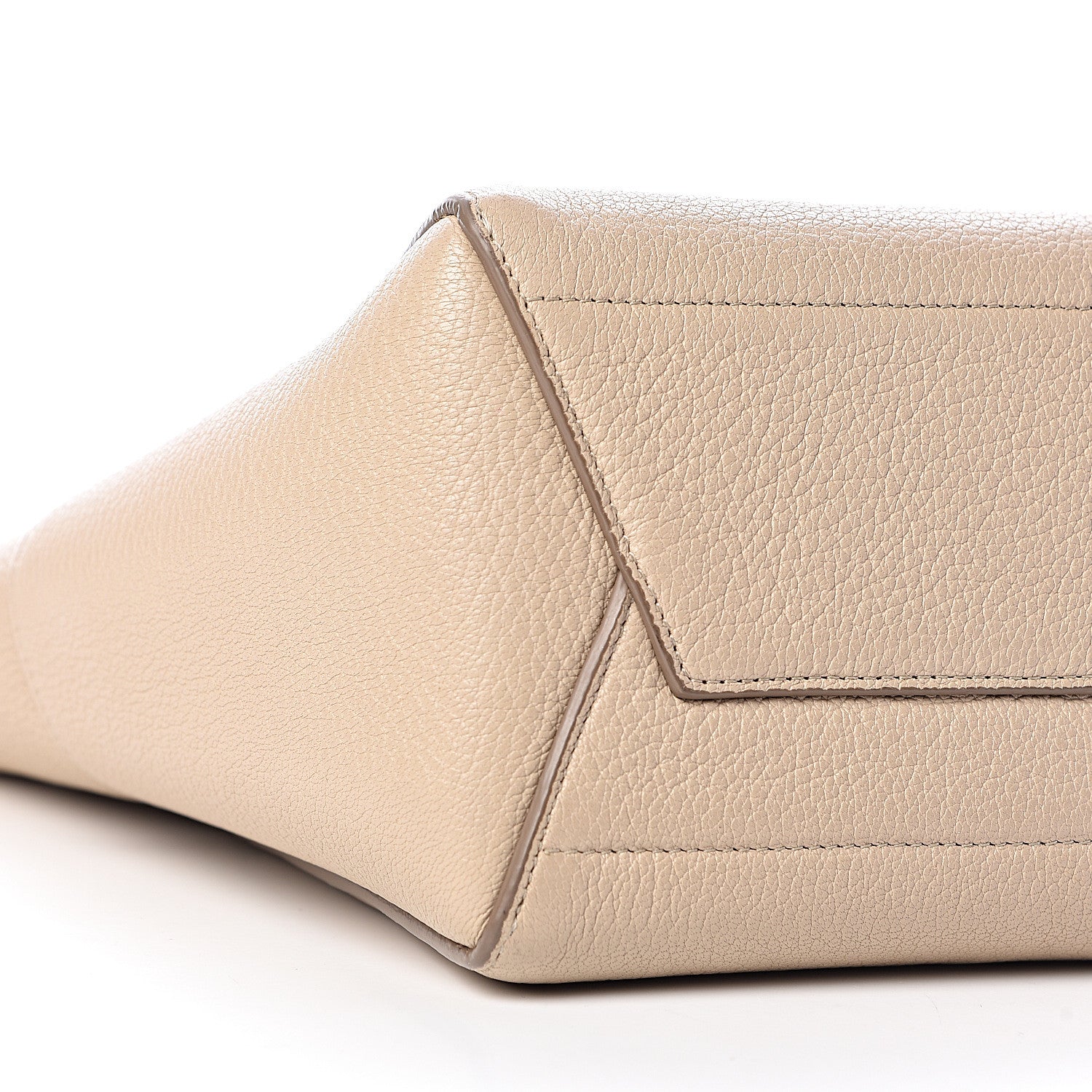 Celine Grained Calfskin Small Sangle Bucket Bag Dune 9 of 11