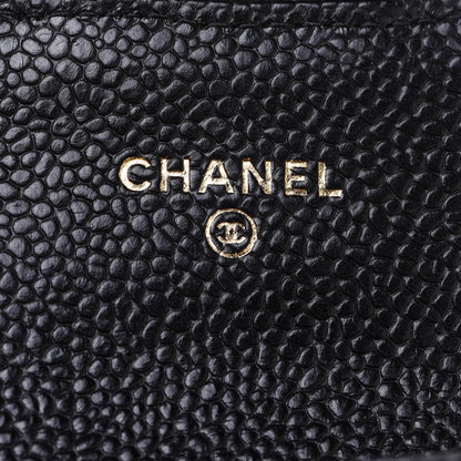 Chanel Caviar Quilted Flap Card Holder Black 5 of 9