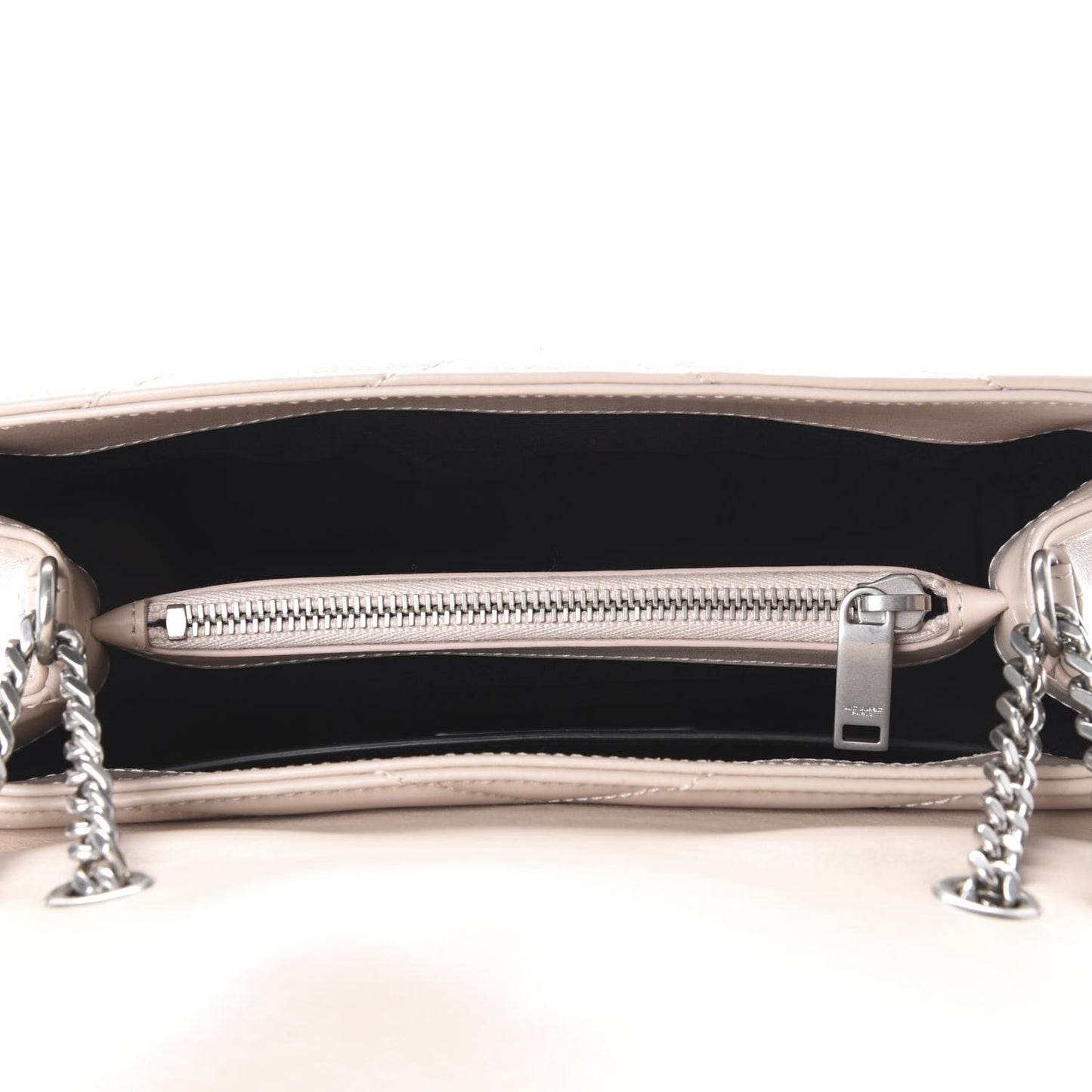 Calfskin Y Quilted Monogram Small Loulou Chain Satchel Porcellana
