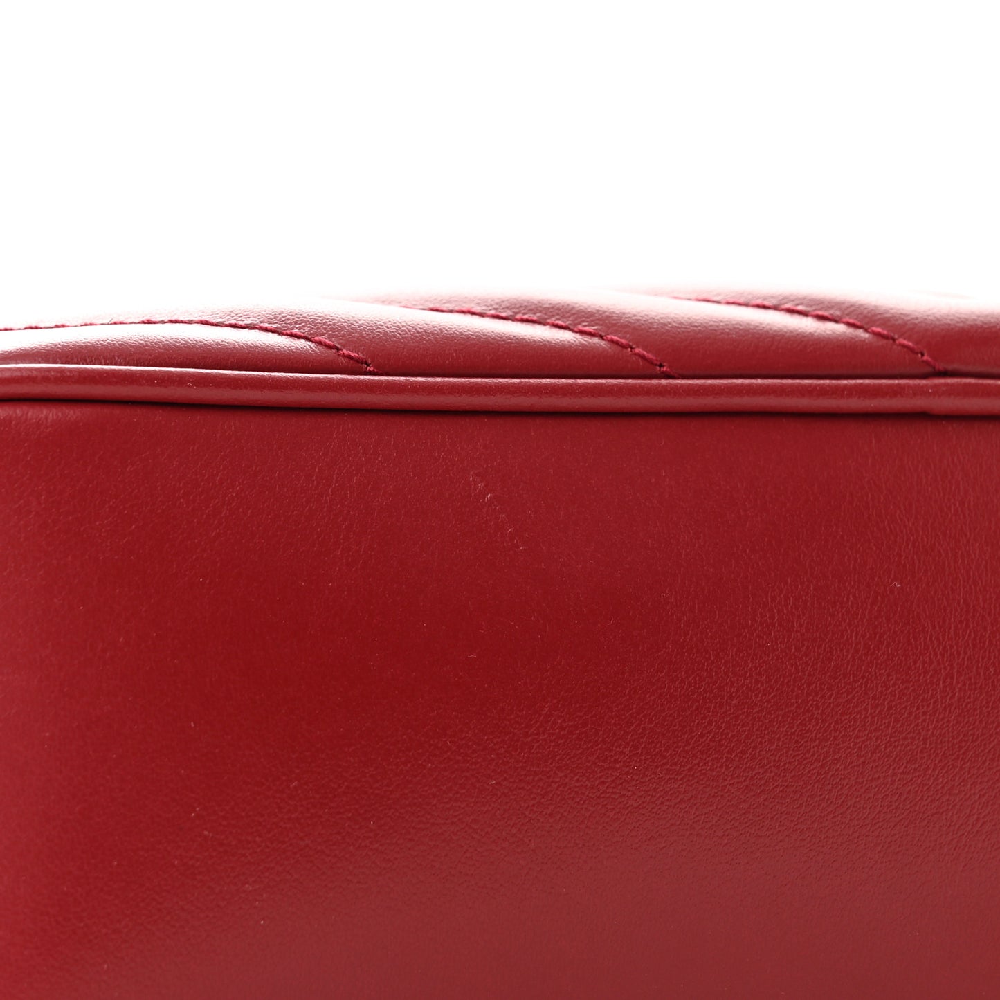 Calfskin Matelasse Monogram Lou Camera Bag Red