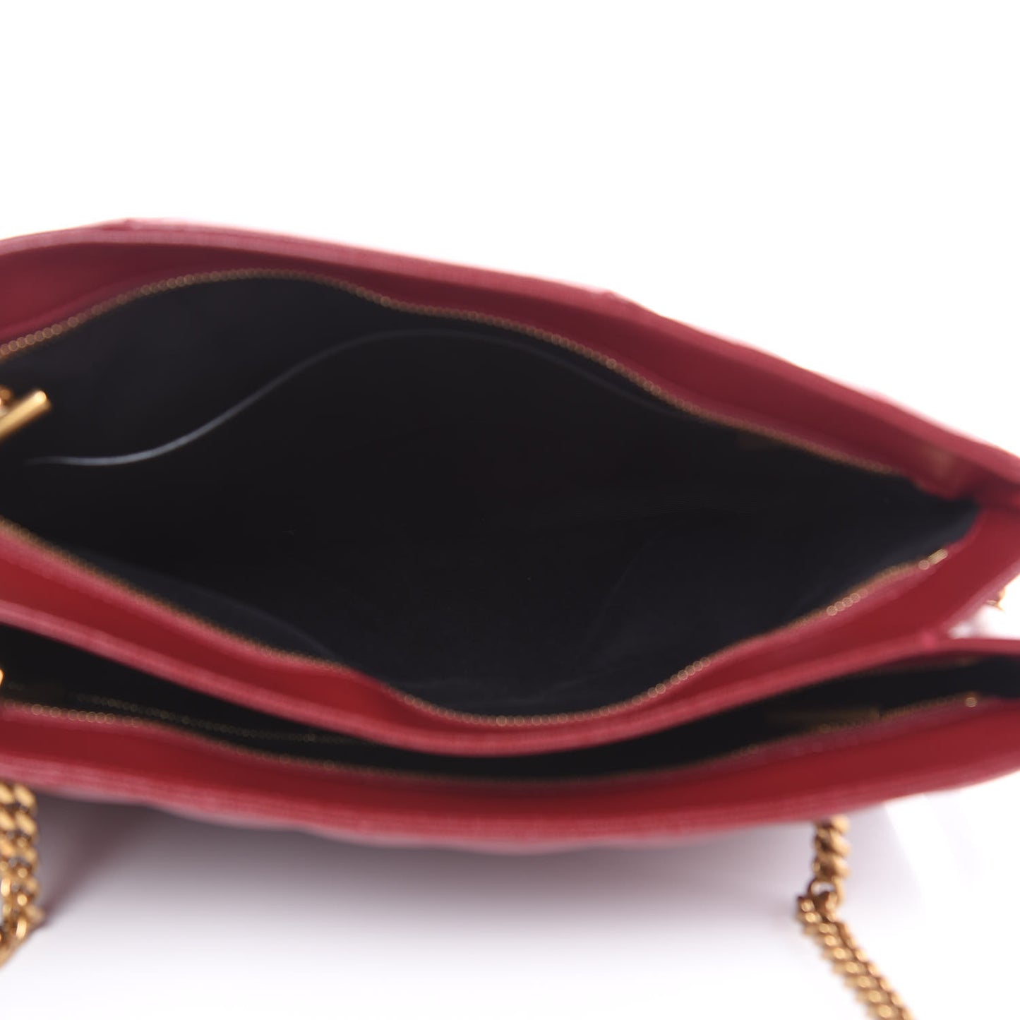 Grain de Poudre Matelasse Chevron Medium Tribeca Shopping Bag Garnet