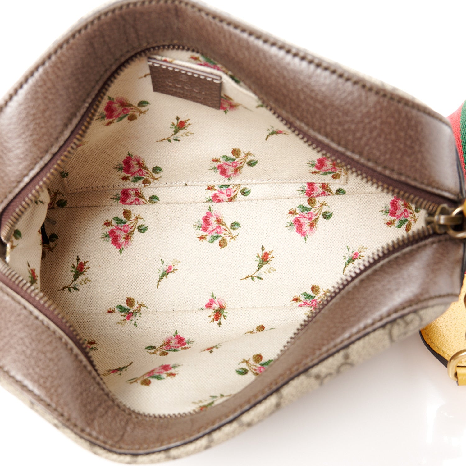 Gucci GG Supreme Monogram Web Neo Vintage Shoulder Bag Beige New Acero Crop 5 of 13