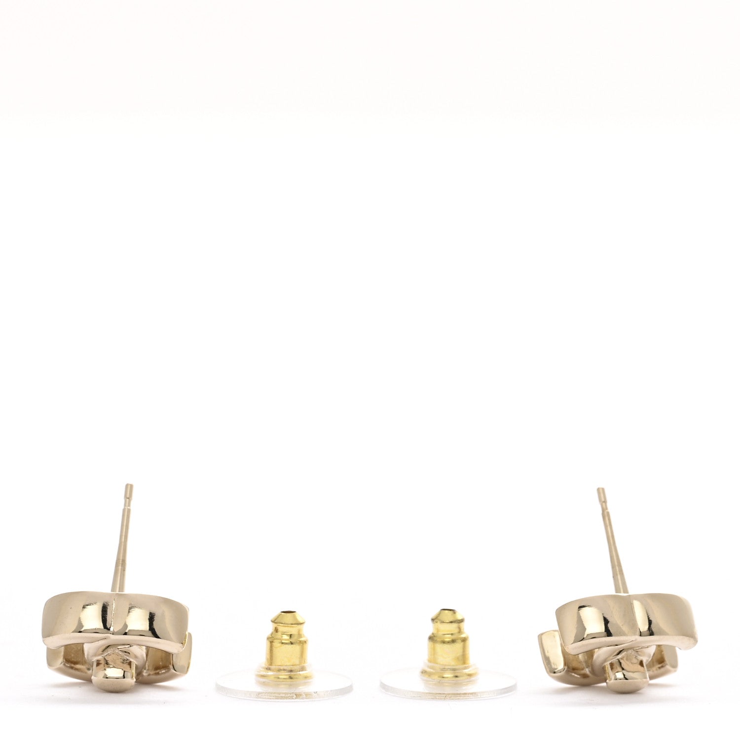 Chanel Metal CC Turnlock Earrings Gold 3 of 5