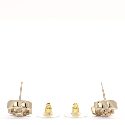 Chanel Metal CC Turnlock Earrings Gold 3 of 5