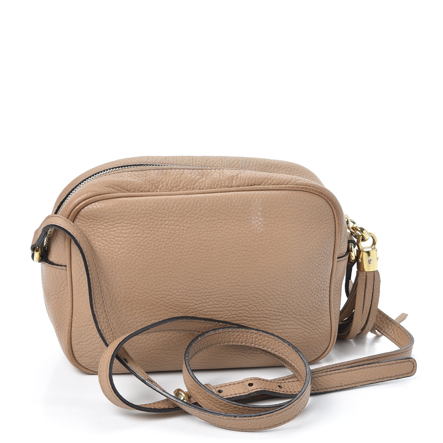 Gucci Pebbled Calfskin Small Soho Disco Bag Rose Beige 2 of 14