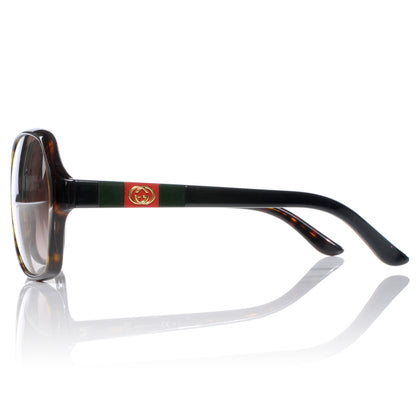 Gucci Tortoise Shell Web GG Sunglasses 3538 3 of 5
