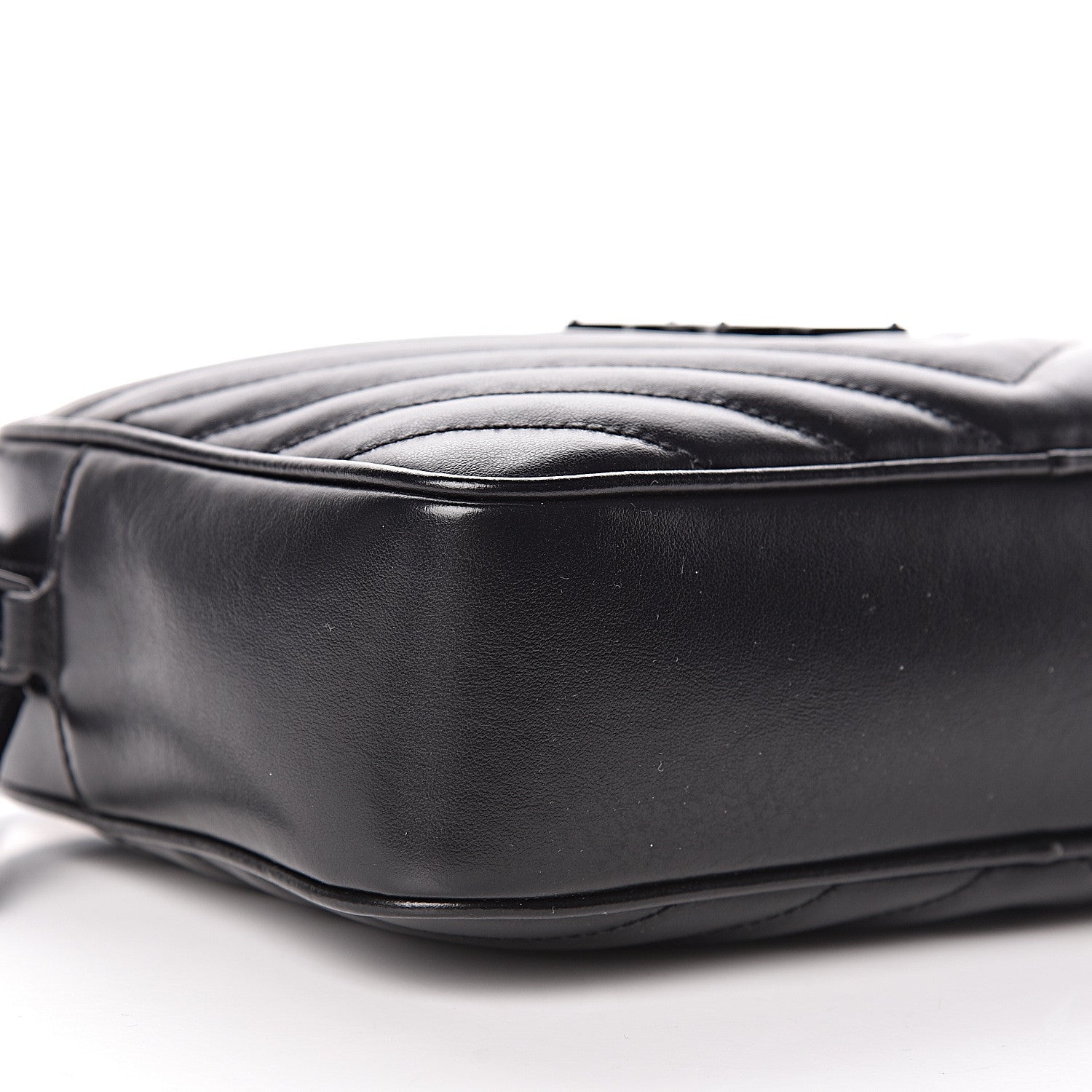 Saint Laurent Calfskin Matelasse Monogram Lou Camera Bag Black 8 of 10