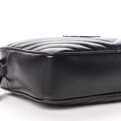 Saint Laurent Calfskin Matelasse Monogram Lou Camera Bag Black 8 of 10