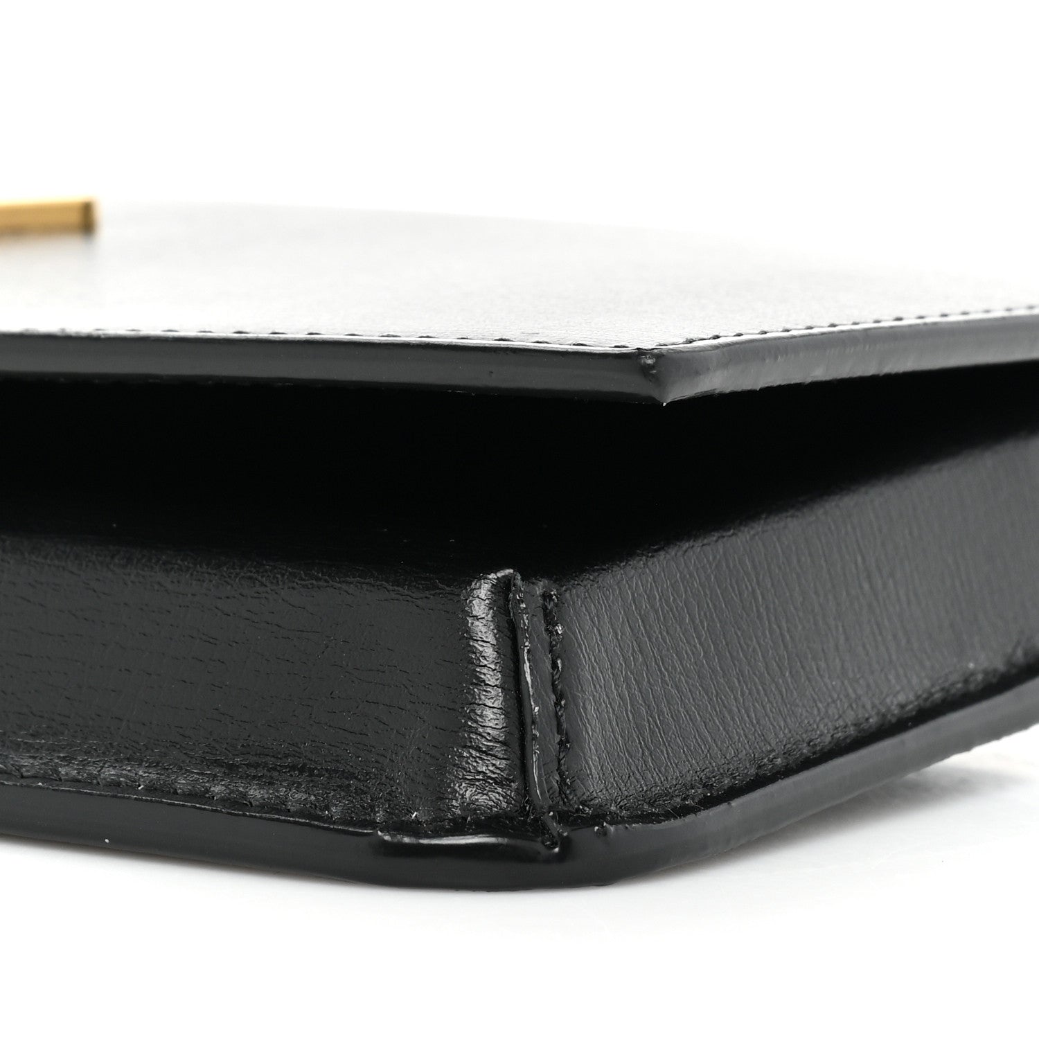 Saint Laurent Smooth Calfskin Monogram Phone Holder Crossbody Black 8 of 9