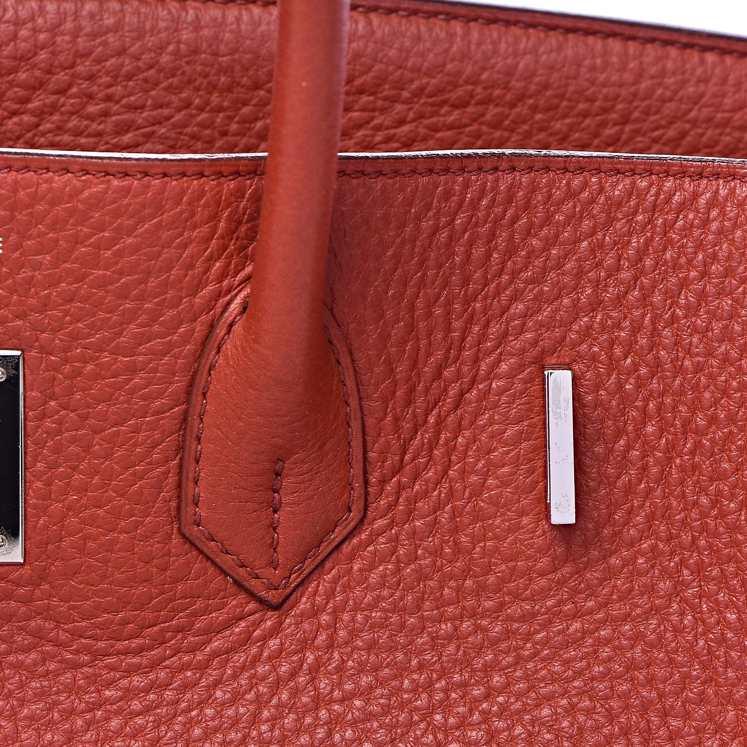 Hermes Taurillon Clemence Birkin 35 Rouge Venetian 30 of 46