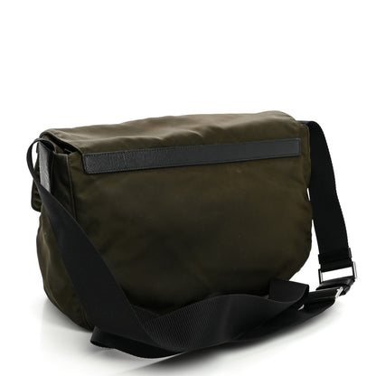 Prada Tessuto Nylon Saffiano Messenger Bag Mimetico 3 of 11