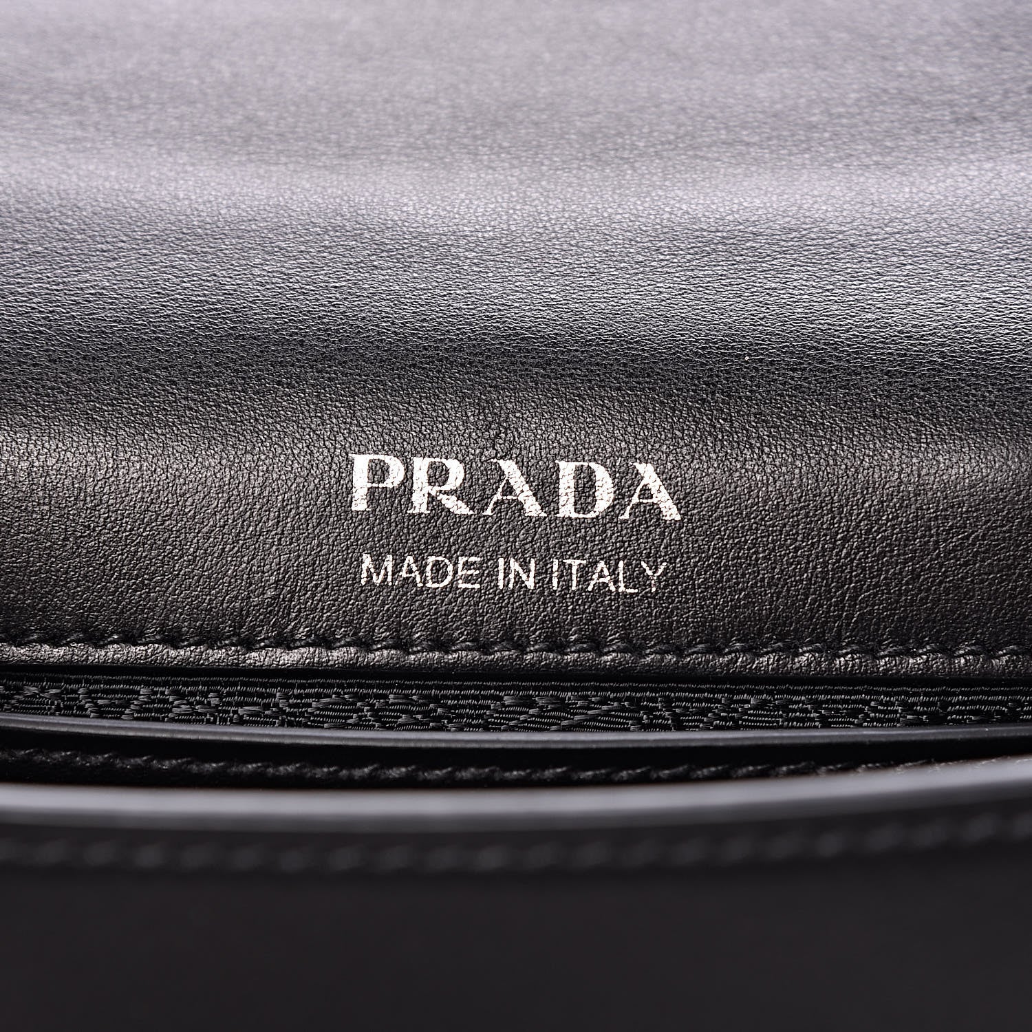 Prada City Calf Crystal Embellished Ribbon Bag Black 6 of 8