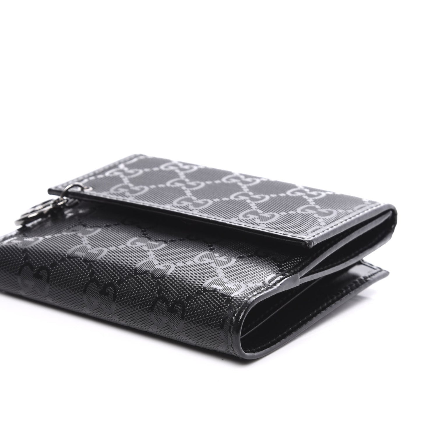 Imprime Monogram GG Pierce French Flap Wallet Black