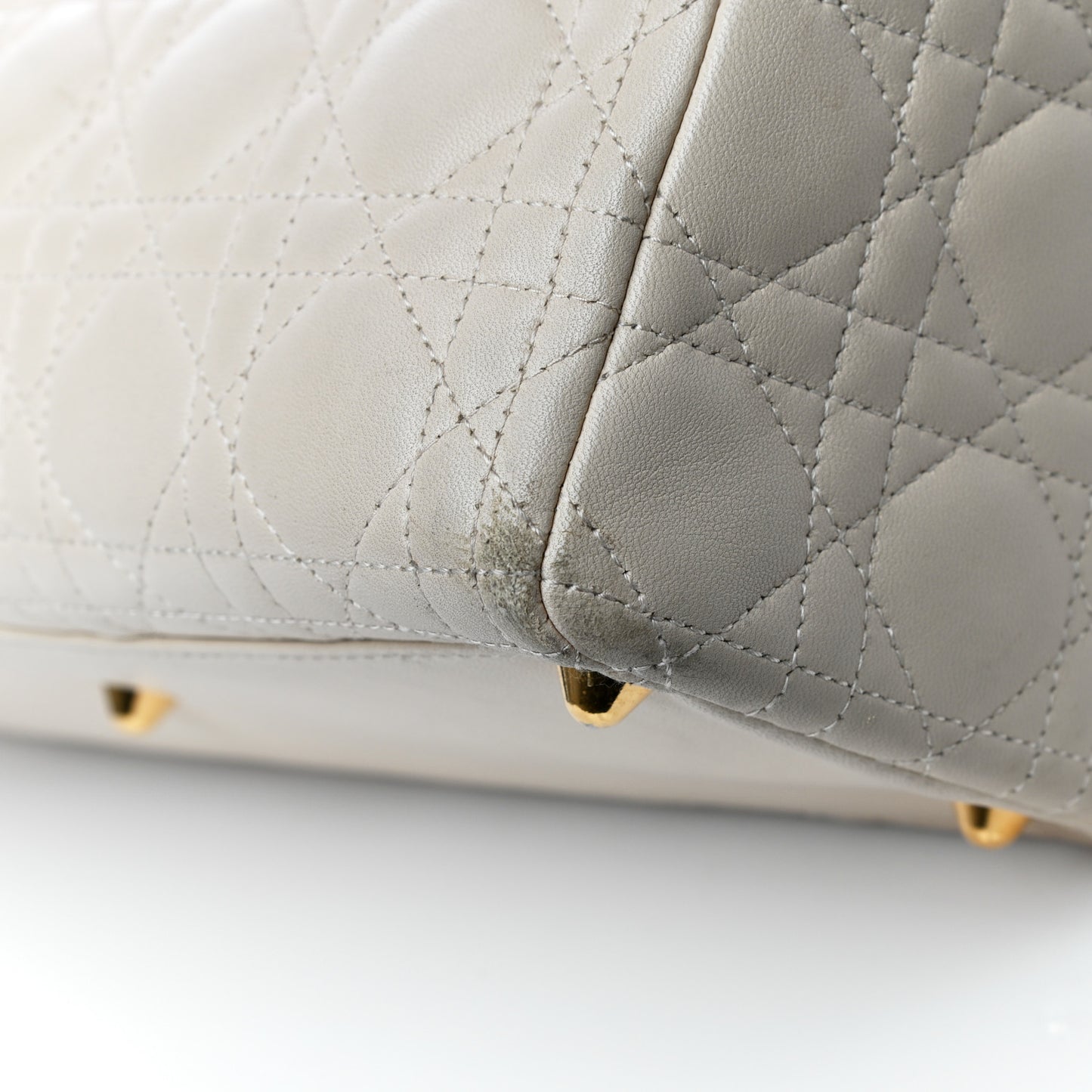Lambskin Cannage Large Lady Dior Light Beige