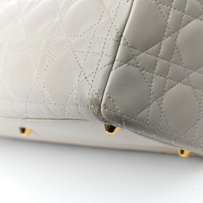 Christian Dior Lambskin Cannage Large Lady Dior Light Beige 8 of 35