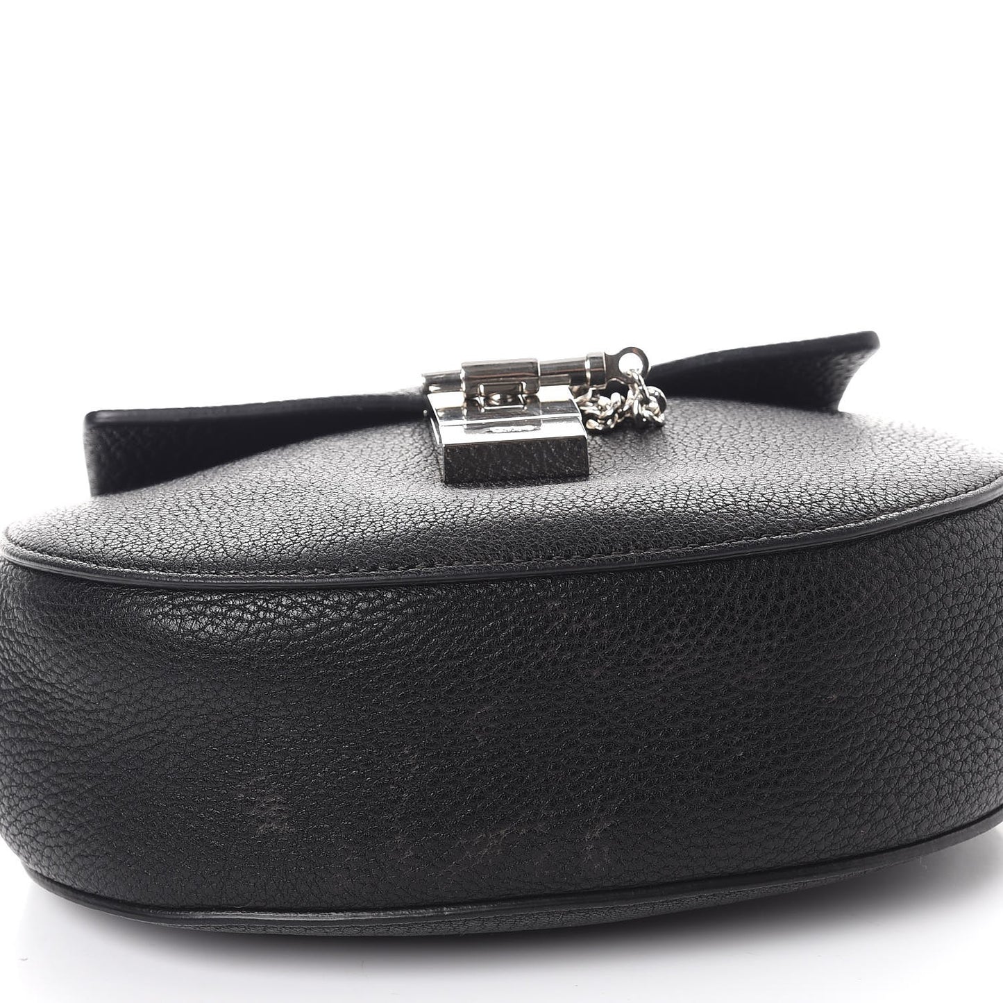 Grained Lambskin Mini Drew Shoulder Bag Black