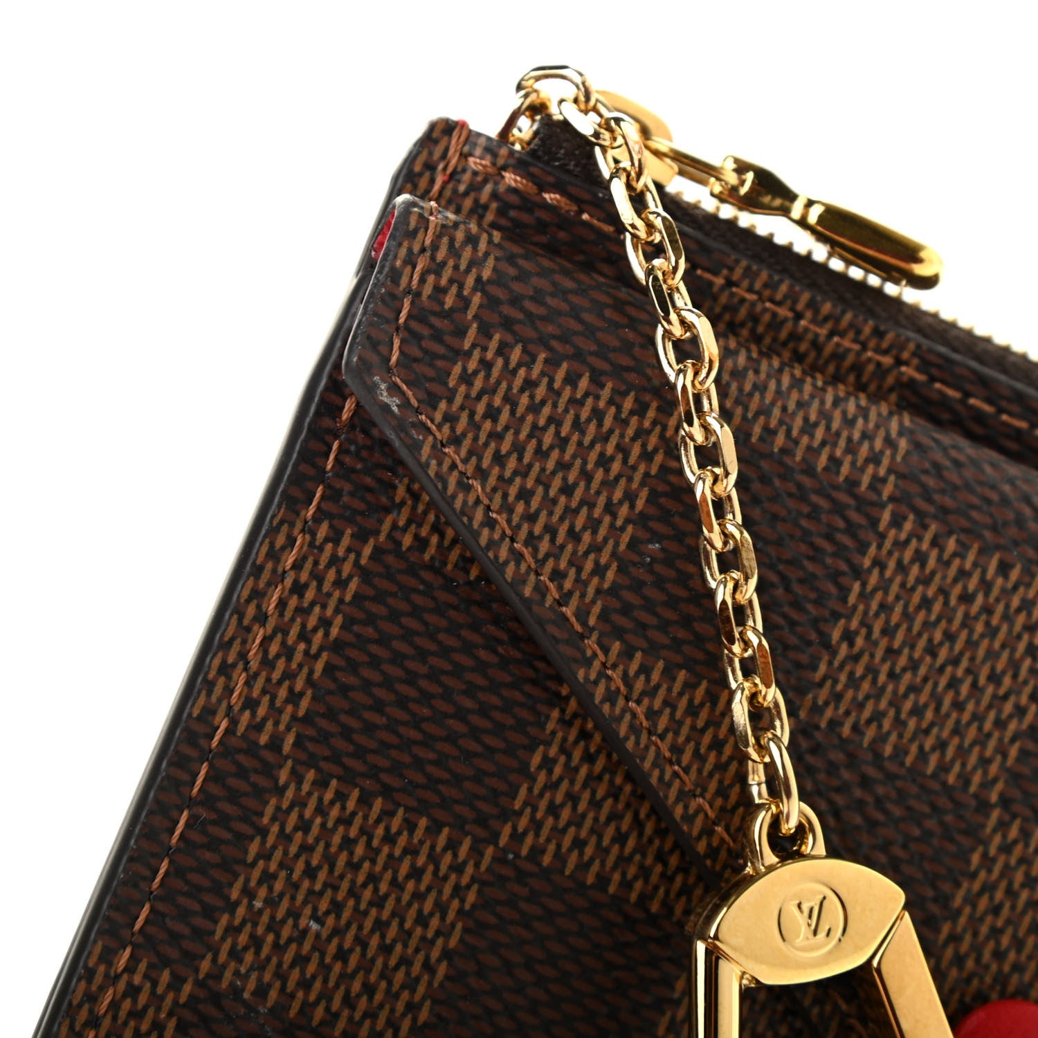 Louis Vuitton Damier Ebene Recto Verso Card Holder Red 9 of 9