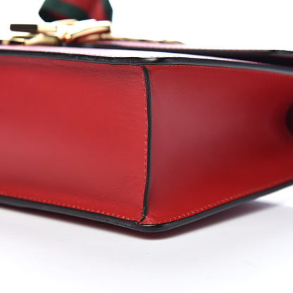 Gucci Calfskin Small Sylvie Shoulder Bag Hibiscus Red 9 of 11