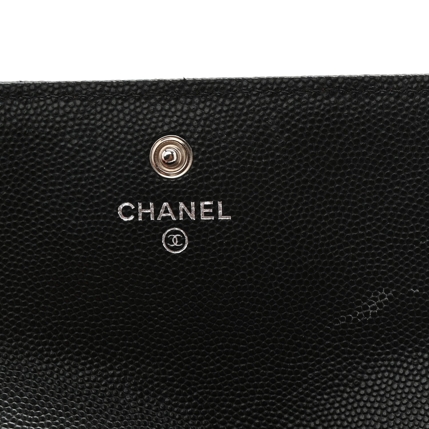Chanel Caviar Quilted Chanel 19 Flap Wallet Black White 9 of 11