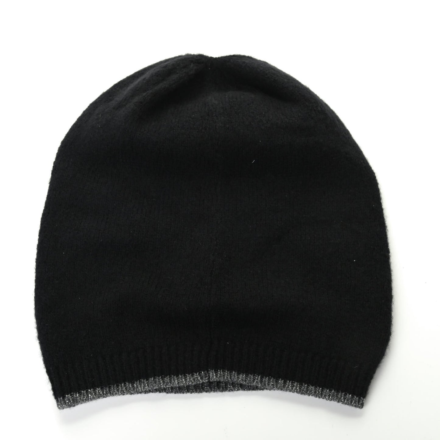 Cashmere CC Beanie Hat Black Grey