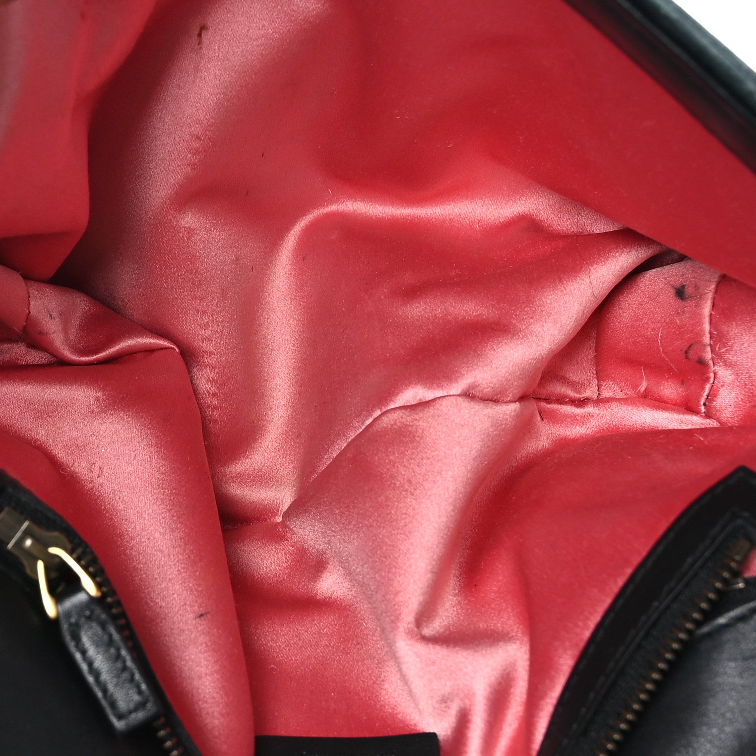 Gucci Velvet Matelasse Small GG Marmont Shoulder Bag Black 5 of 9
