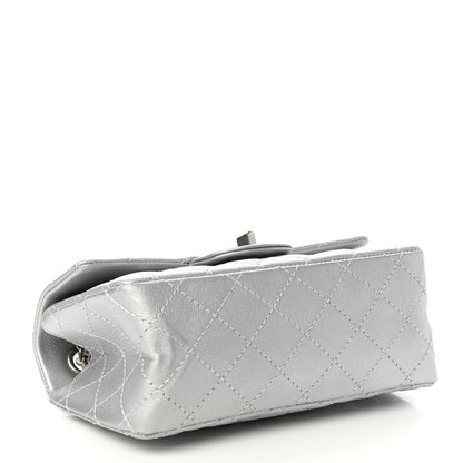 Chanel Metallic Grained Calfskin Quilted 2.55 Reissue Mini Flap Silver 4 of 11