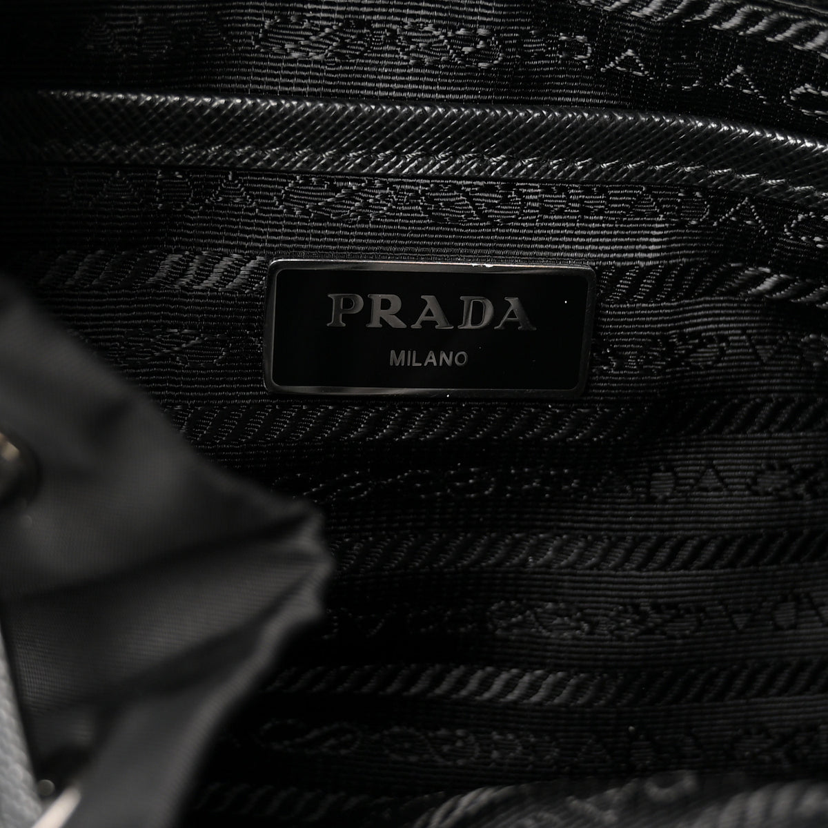 Prada Nylon New Vela Studded Backpack Black 6 of 11