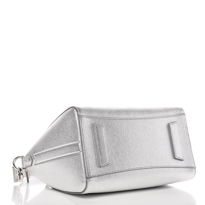 Givenchy Metallic Sugar Goatskin Small Antigona Silver 5 of 8