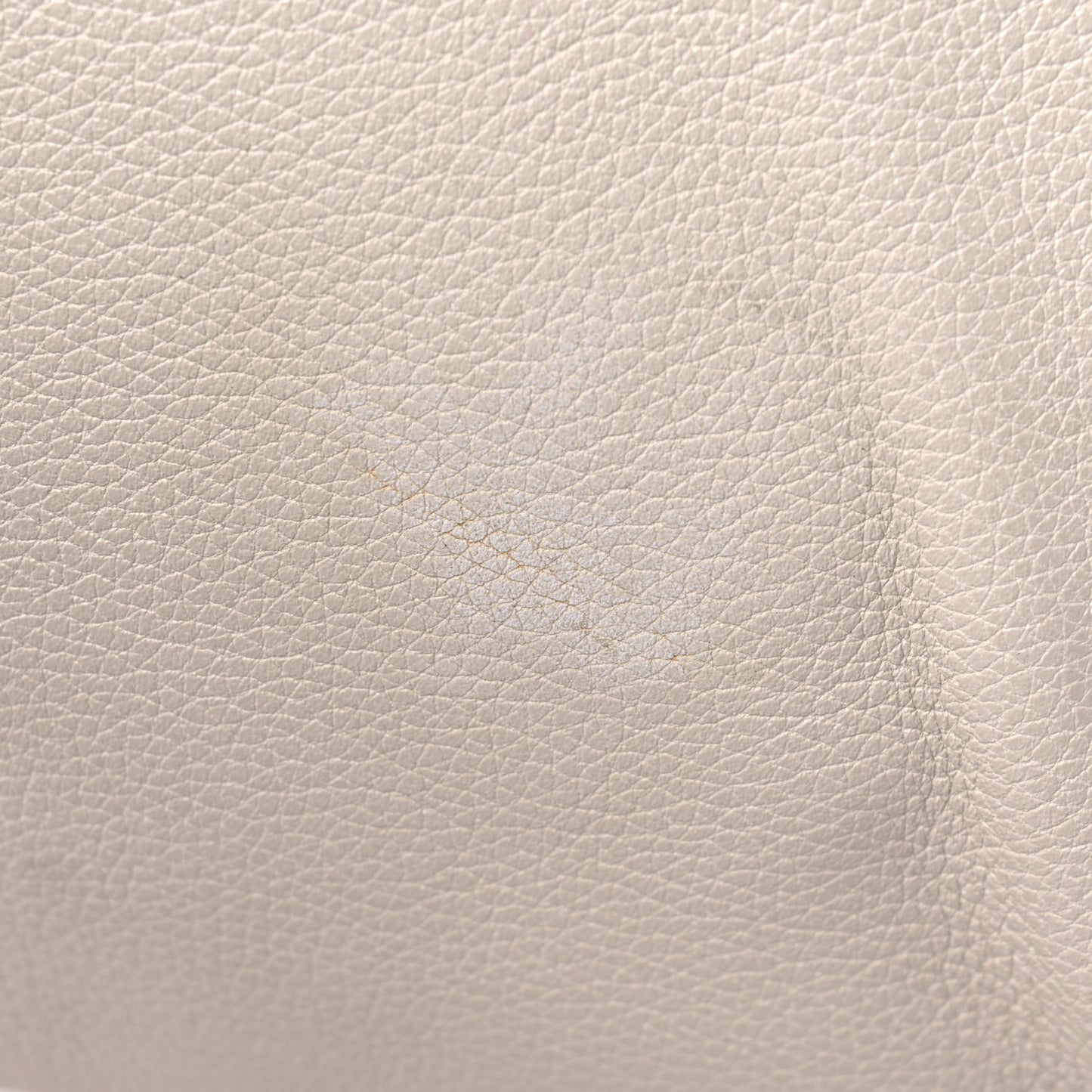 Calfskin Logo Drawstring Backpack Mystic White