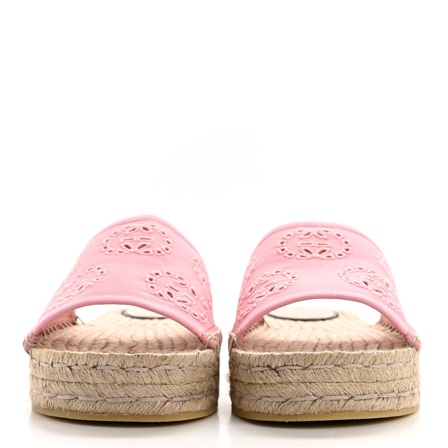 Gucci Canvas Interlocking G Damita Espadrille Sandals 38.5 Wild Rose 2 of 10