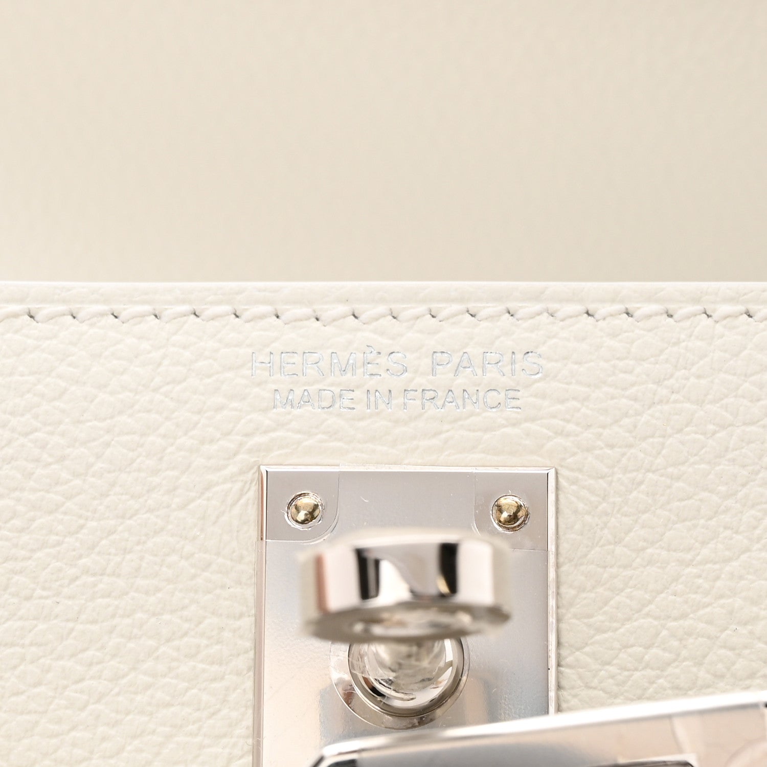 Hermes Evercolor Kelly Danse II Belt Bag White 6 of 11