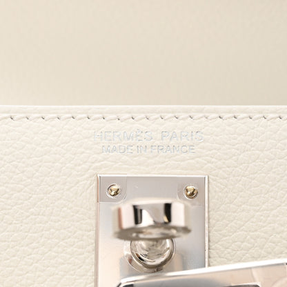 Hermes Evercolor Kelly Danse II Belt Bag White 6 of 11