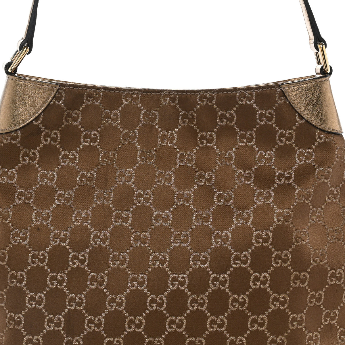 Gucci Monogram Signature Hobo Bronze 8 of 12
